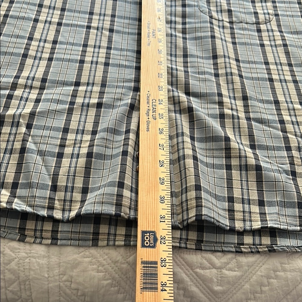 Pendleton Blue/Gray Virgin Wool Plaid Classic But… - image 8